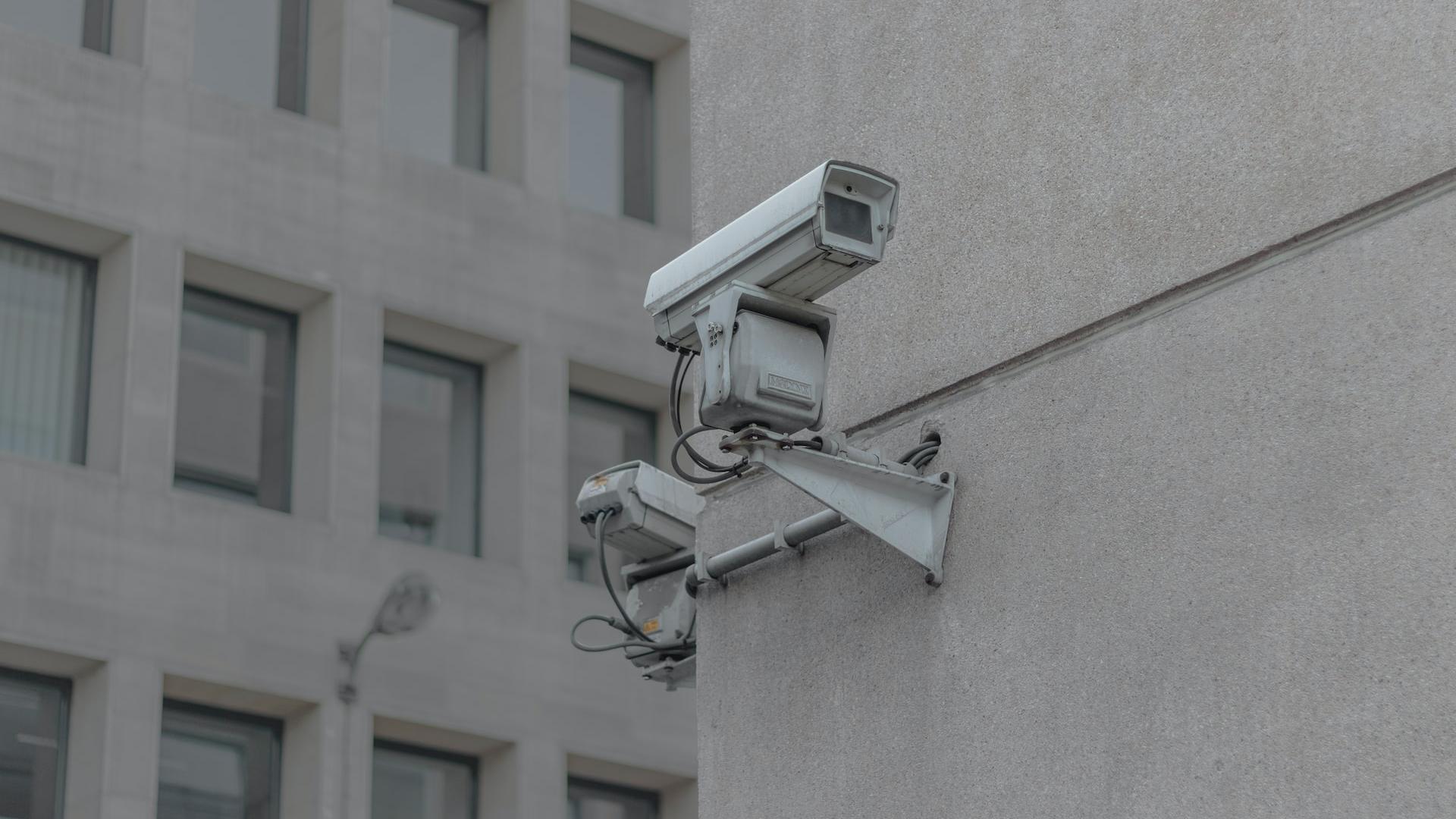 white security camera