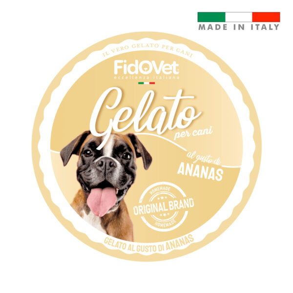 FidoVet Gelato Ice Cream for Dogs Pineapple
