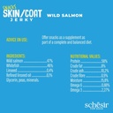 Schesir Grain-Free Dog Snacks Skin & Coat Jerky 115g - Salmon