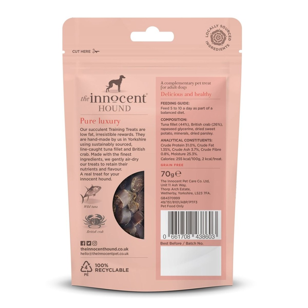 The Innocent Cat Chicken & Duck Slices with Catnip Grain Free Cat Treats 70gm