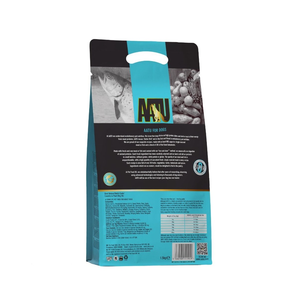 AATU Free Run Salmon Dry Dog Food-10KG