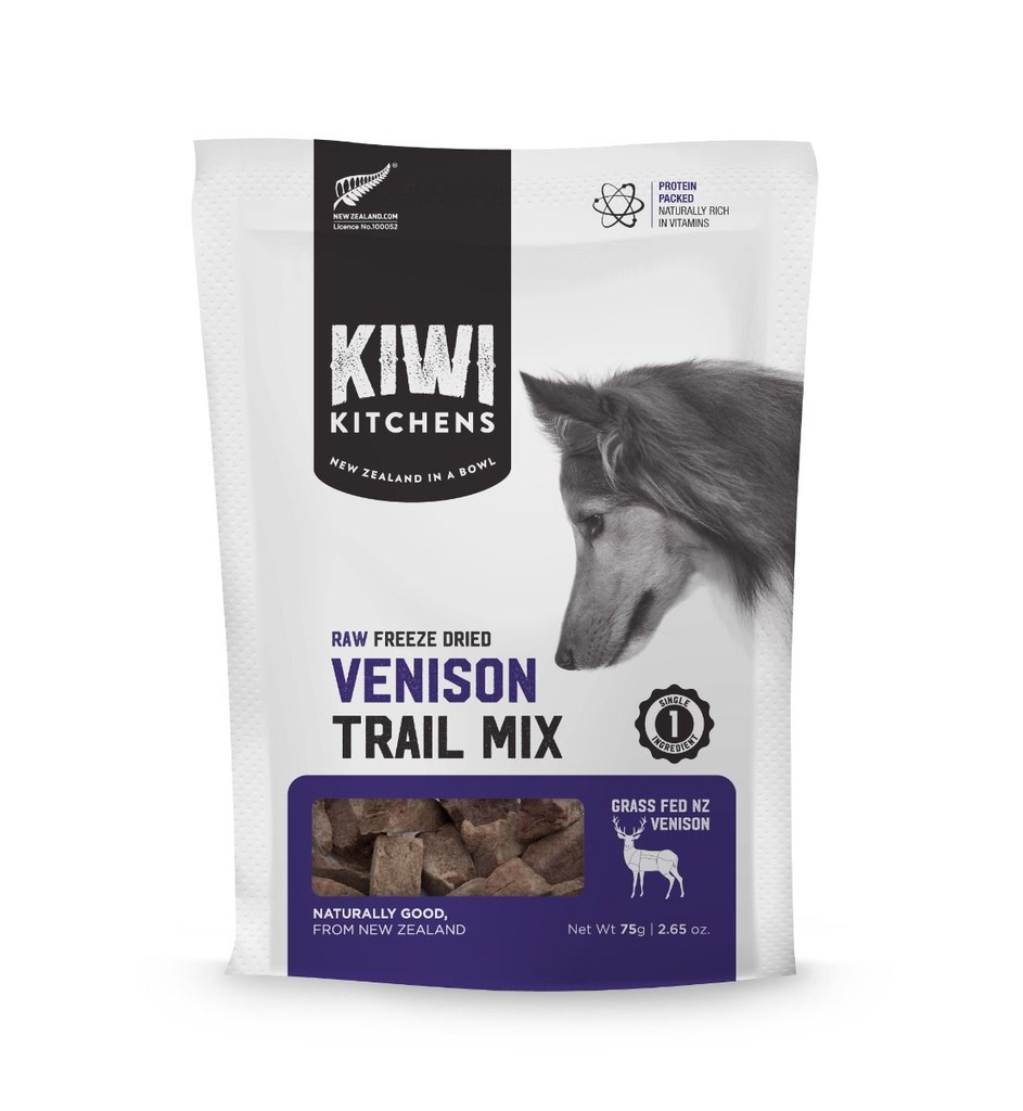 Kiwi Kitchens Raw Freeze Dried Venison Trail Mix 