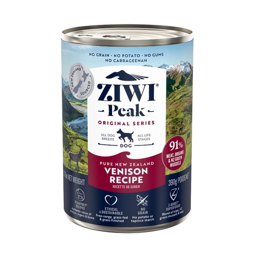 [202204-390g] ZIWI Peak Venison Recipe Wet Dog Food 390g