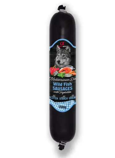 [AHALPHD060266210] Alpha Spirit Mediterranean Sausage WILD FISH with Vegetables 150gm