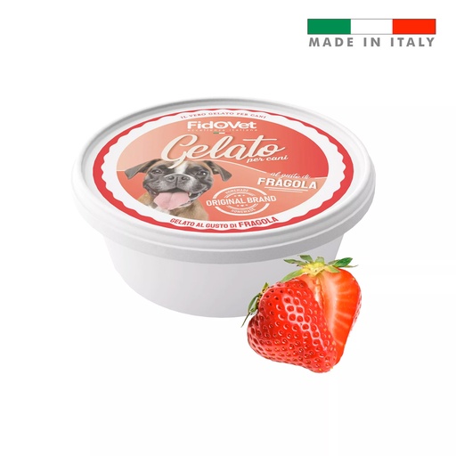 [161169] FidoVet Gelato Ice Cream for Dogs Strawberry