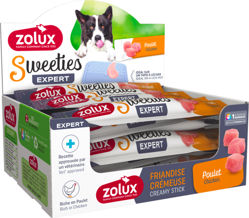 [ZL482342] Zolux Sweeties Creamy Stick For Dog Chicken 48pcs x 14pcs