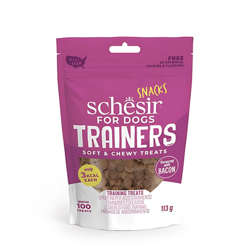 [SCINV26261504] Schesir Dog Snacks Trainers Soft & Chewy Bacon 113gm