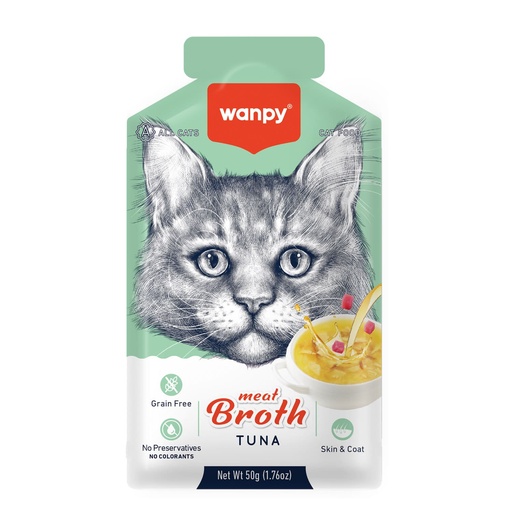 [RAC-61] Wanpy Meat Broth Tuna for Cats 50gm