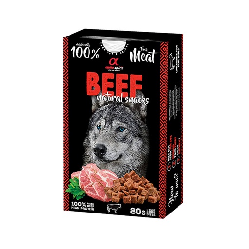 [311834] Alpha Spirit Natural Snacks for Dogs Beef 80gm