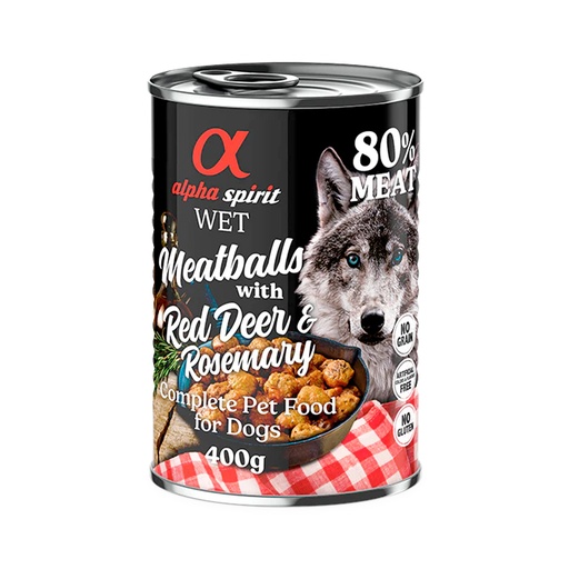 [588] Alpha Spirit Meatballs Deer and Rosemary 400gm