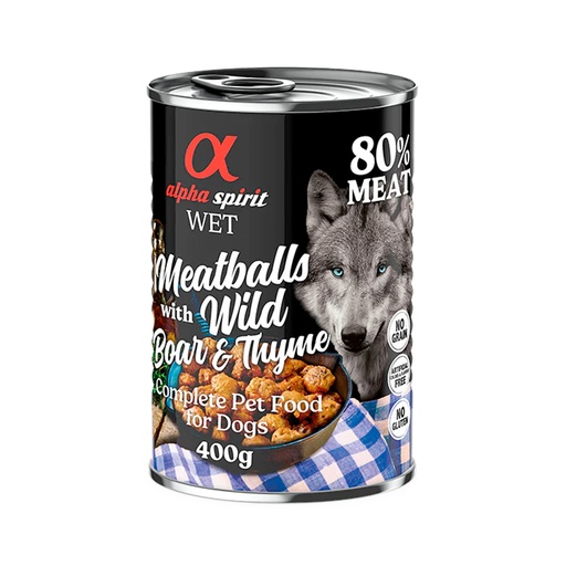 [585] Alpha Spirit Meatballs Boar and Thyme 400gm