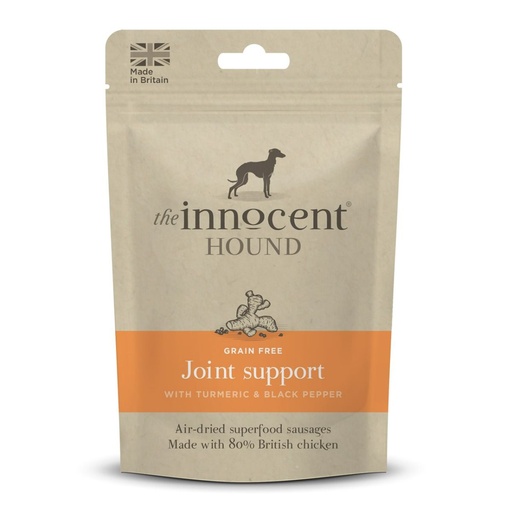 [1106-10pcs] The Innocent Hound Joint Support British Chicken Turmeric & Pepper Dog Sausages 10pcs 