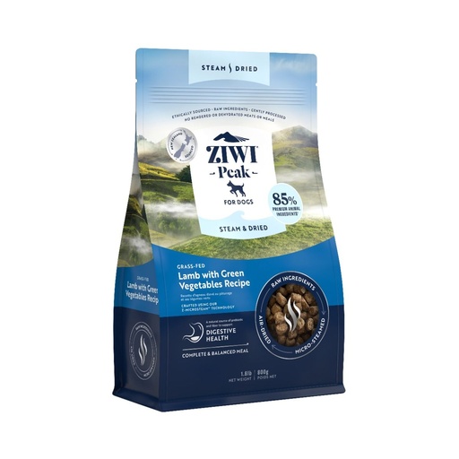 [ZPSDL-1.5kg] ZIWI Peak Steam & Dried Grass-Fed Lamb with Green Vegetables Recipe Dry Dog Food 1.5KG